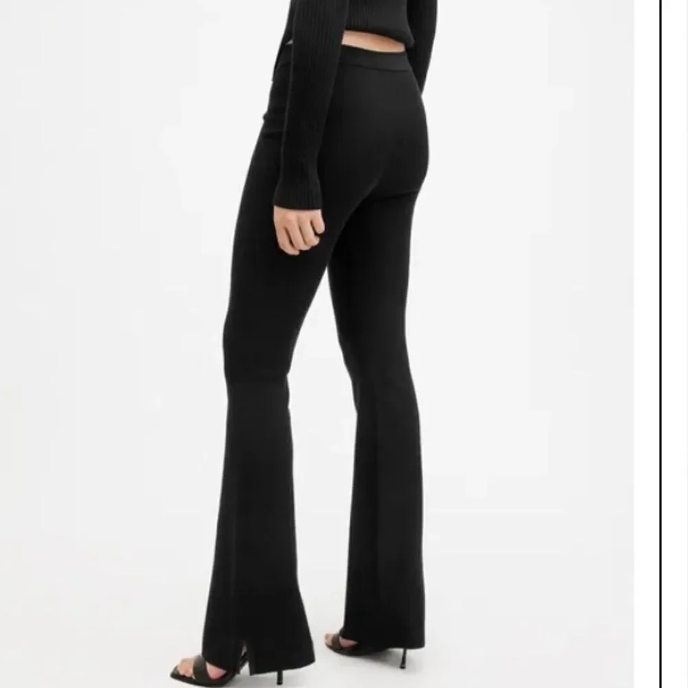 ALLSAINTS Peaches Slim Fit Trousers, Black, Size Small, NWT - Picture 2 of 12